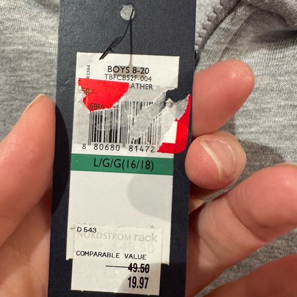 Tommy Hilfiger Zip Hoodie size Large Boys - Picture 3 of 7